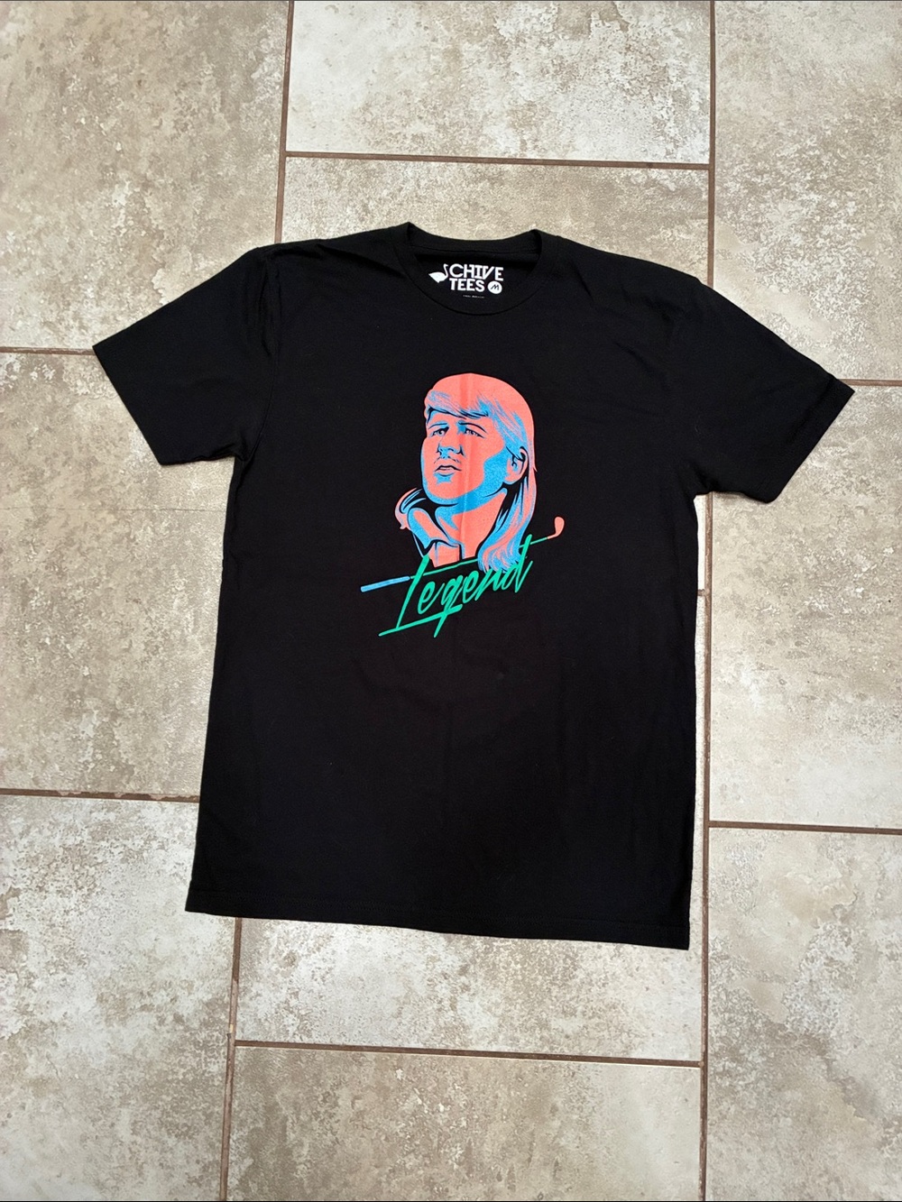 Chive Tees Black 'Legend' Short Sleeve Graphic Tee